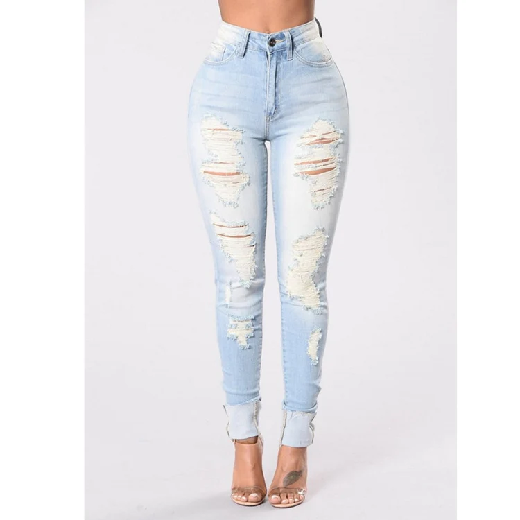 Fashion Sexy Female Ripped Jeans Wholesale - Buy Female Ripped Jeans ...