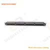 Network Cabling Bracket+ Telecommunication 24 Ports 19' UTP Cat 6 Patch Panel