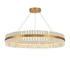 Simple crystal ring 80 cm LED chandelier round bedroom study restaurant stylish single ring chandelier
