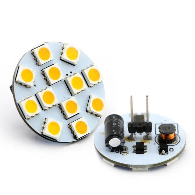 dimmable 2.4w spot light 10-30v 2500k g4 led