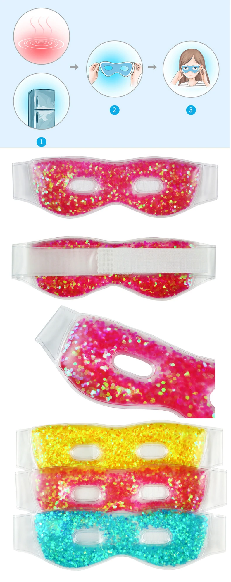 Walmart Pvc Freezer Cooling Gel Eye Mask With Elastic Band Buy Pvc Eye Mask,Cool Gel Eye Mask