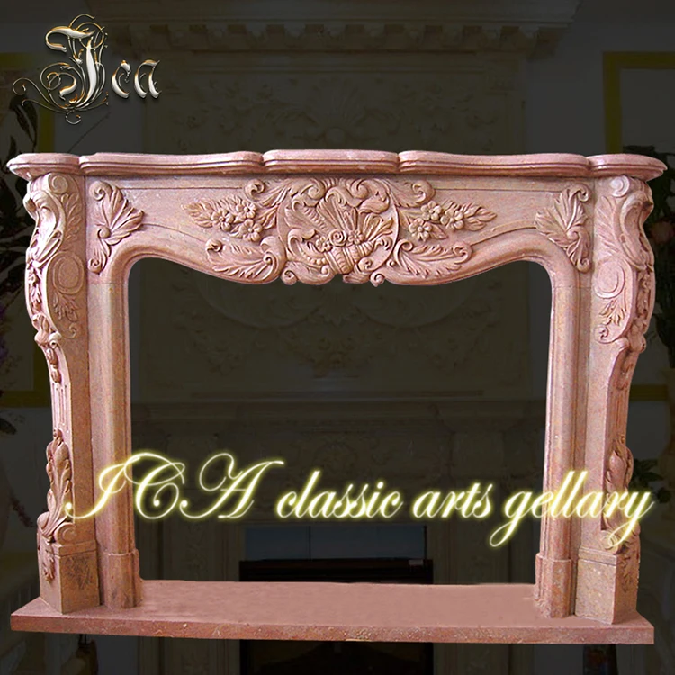 Envolvente De Chimenea De Mármol Moderno De Fabricación Espectacular