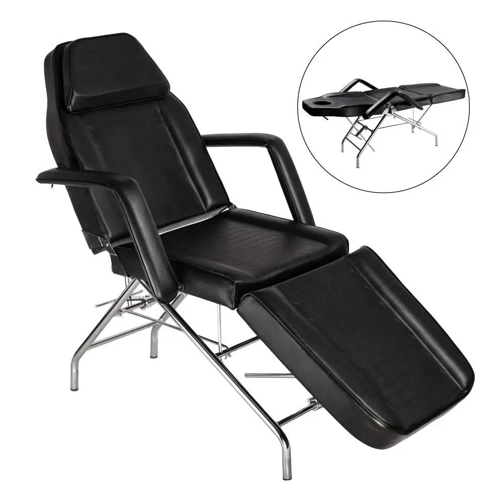 Adjustable Massage Table Facial Bed Tattoo Wax Chair With Removable
