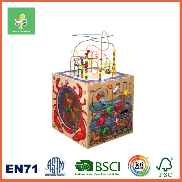 Wooden Activity Cube For Children Ages 1 And Up Buy Wooden Activity