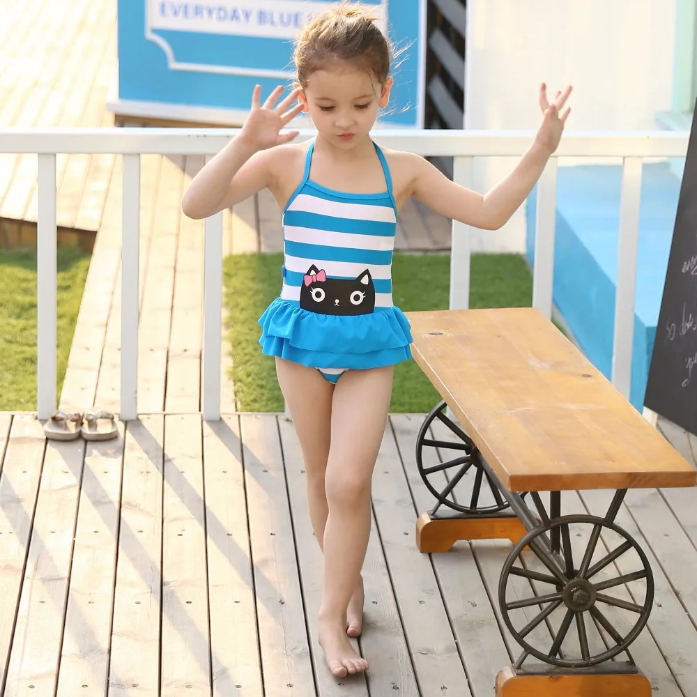 Colorful Girl Swimwear Child One Piece Style Swimwear Sexy Bikini Kids ...