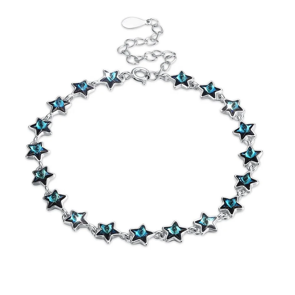 Caoshi Bracelet Jewelry 925 Sterling Silver Plated Star Caoshi Bracelet Jewelry 925 Sterling