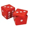 custom make red dice container novelty box storage plastic