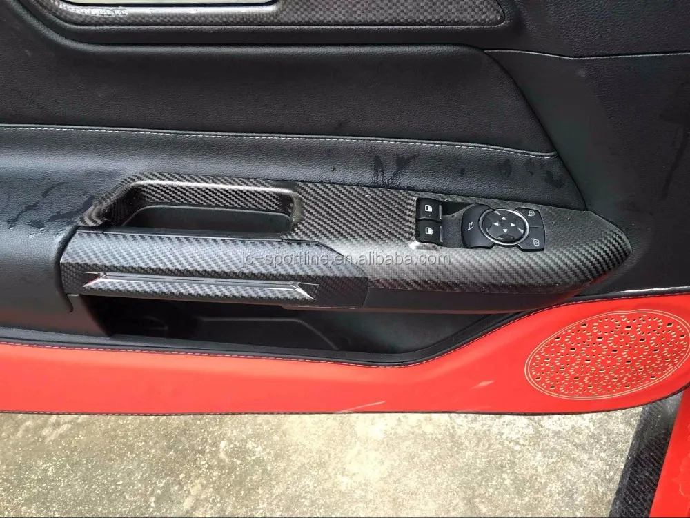 10pcs/set Carbon Fiber Interior Dash Trim For Ford Mustang 20152016 Buy Interior Trim For