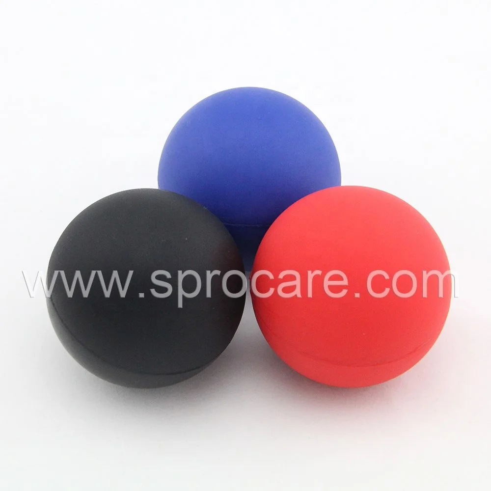 Silicone Rubber Lacrosse Ball Massage Roller Ball Custom Logo For Foot