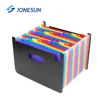 Colorful Letter size A4 PP 24 pockets Expanding File Holder Organizer Case for office supplies