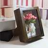 European minimalist eternal flower solid wood specimen box creative photo set table stereo frame