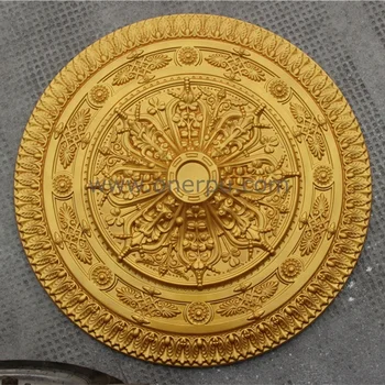 Hn 022 Pu Foam Decoration Board Polyurethane Gold Ceiling Medallion Design View Gold Ceiling Decoration Oem Product Details From Haining Ouneng Arts