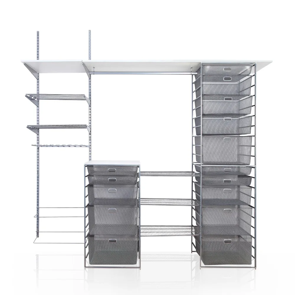 Wall Mounted Diy Modern Metal Home Furniture Closet Wire Shelving