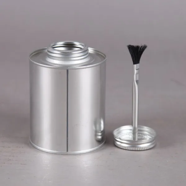 Top Quality Food Safe Round Tin Can With Brush For Packaging Wholesale
