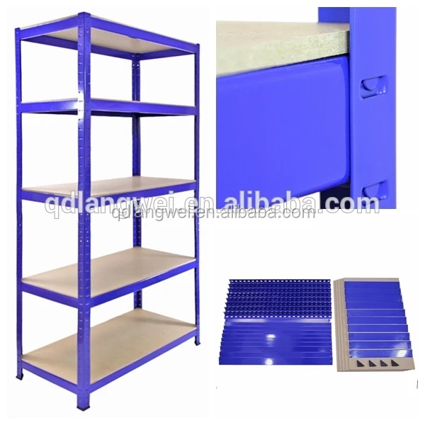 Heavy Duty Steel Blue Racking Garage Shelving 5 Tier Shelves Racks Bays