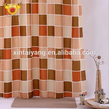 Futuristic Design Polyester Bathroom Drapes Retractable Curtains