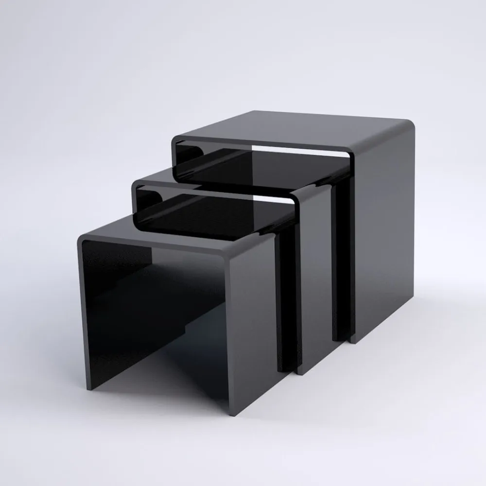 Acrylic Nest Of 3 Tables,Perspex Bedside/coffee/end Tables Buy