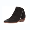 Wholesale Fashion Women Leather Short Boot With Tassel Zipper