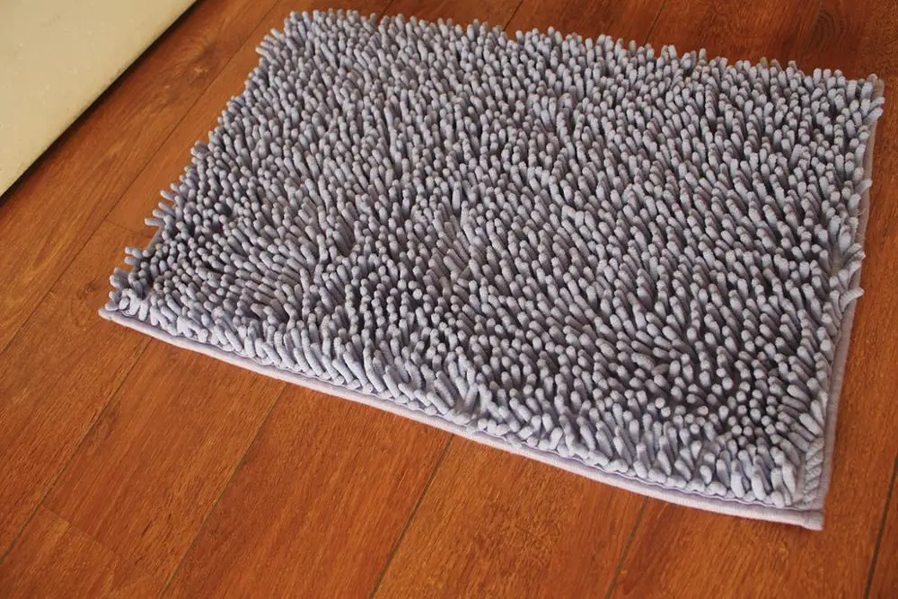 Hot Selling Microfiber Shaggy Chenille Carpet Bath Rug / Chenille Mat