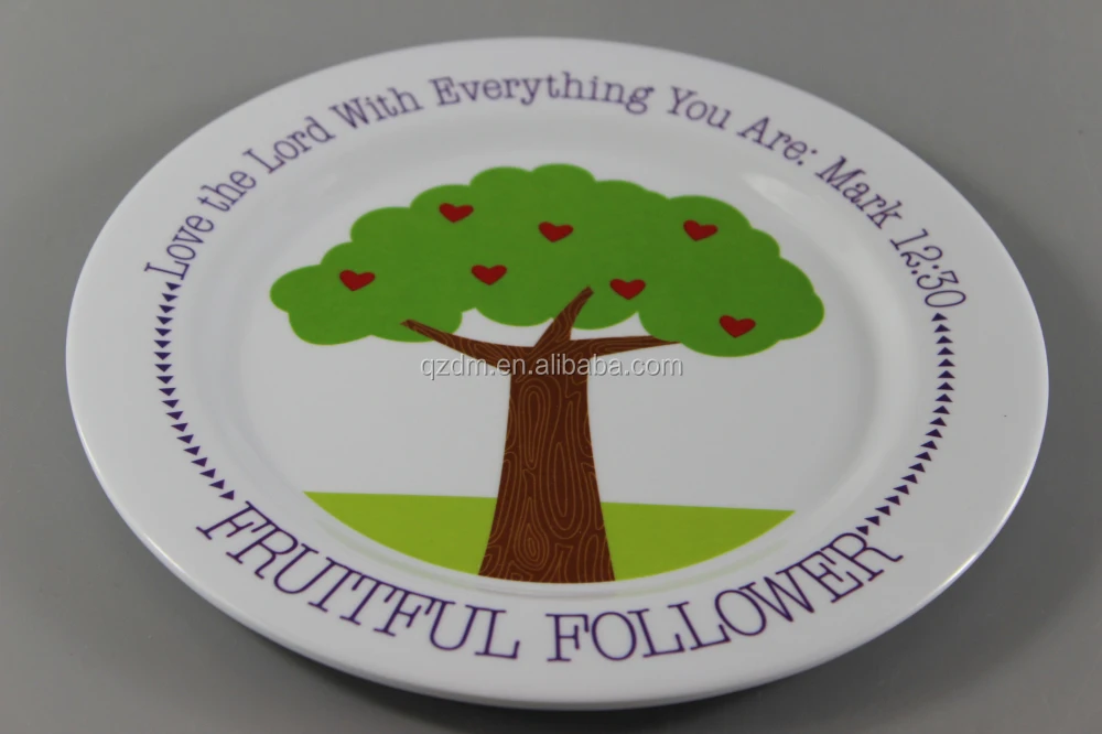 100% Melamine Or 30% Melamine Round Plates