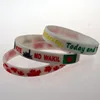 freely samples custom embossed engraved silicone bracelet