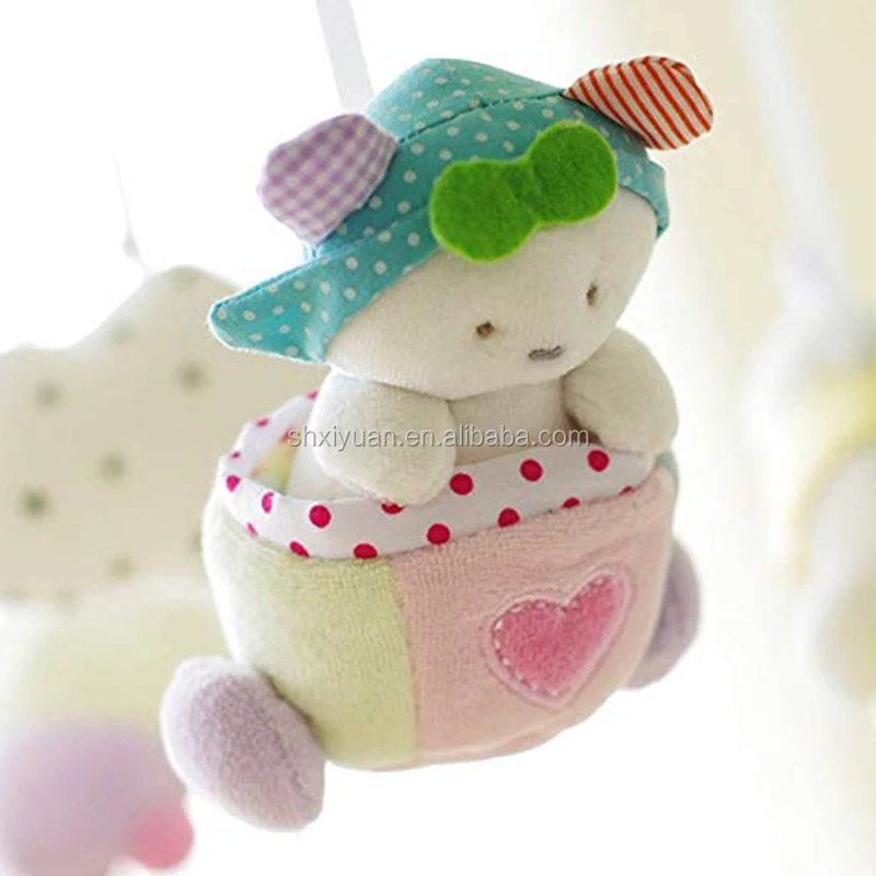 Baby Newborn Soft Crib Mobile Stuffed Hanging Rattles Set Plush Canopy