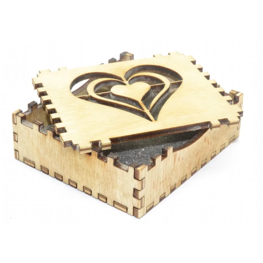 Natural Plywood Heart Design Wooden Gift Box Buy Wooden Gift Box