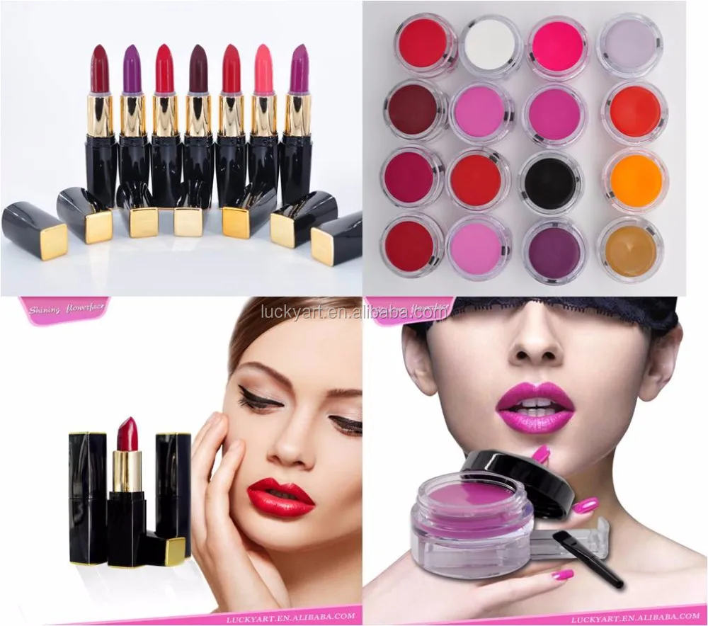 lipstick tube and round