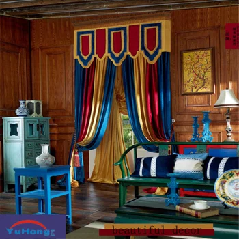 Thick Fabric Velvet Curtain Keep Cold Weather Out - Buy India Style