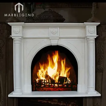 Indoor Used Natural Hand Made Marble Fireplace Mantel Buy Marble