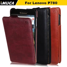 100% Quality Guarantee Original Leather Case for Lenovo P780 Vertical Flip Cover Mobile Phone Bags & Cases Accessories