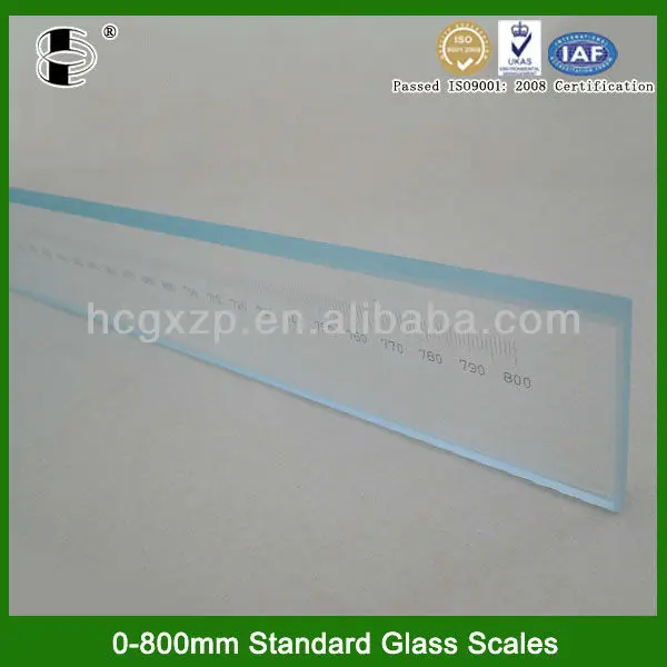 Highly Accuracy 0-800mm optical calibration glass scale