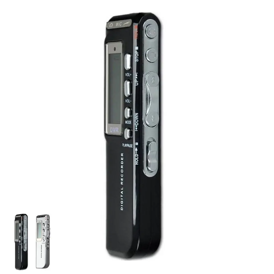 Umishion® PRO 8GB Black USB Digital Activated Audio Voice Recorder MP3 player Dictaphone with LCD Screen