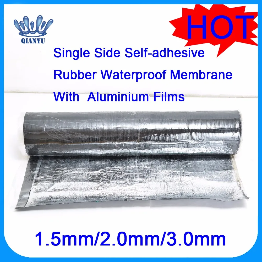 Bituminous Self Adhesive Aluminum Foil Roofing Waterproofing Membrane ...