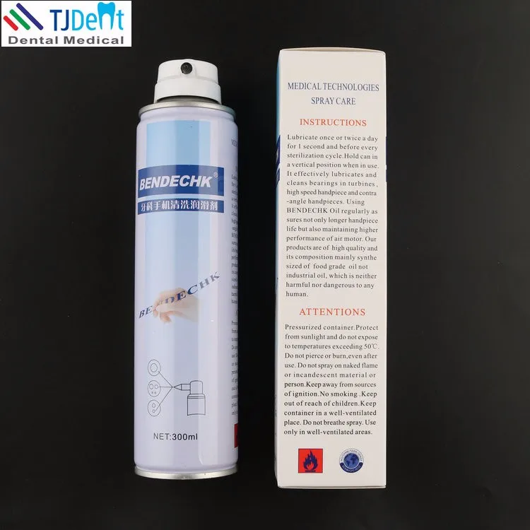 Dental Handpiece Maintenance Oil Spray Lubrication 300ml Lubricating