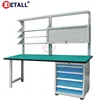 Top grade industrial metal work bench with bench vice