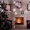 Christmas Party Decorations Holiday 3D White Snowflake Hanging Garland Flags for Christmas,Home Decor,Holiday,New Years Party
