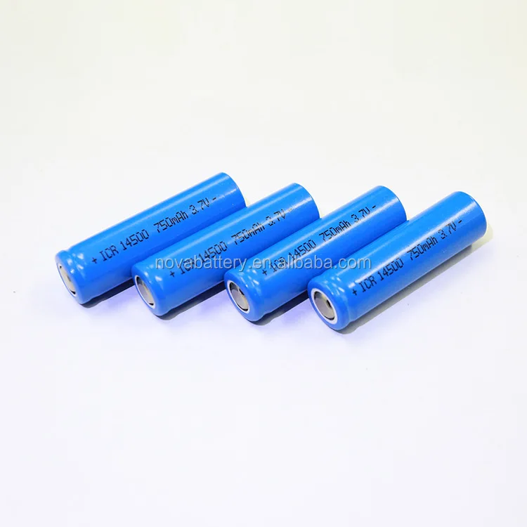 Icr 14500 18500 3.7v 7.4v 650mah 750mah 800mah Li Ion Rechargeable ...