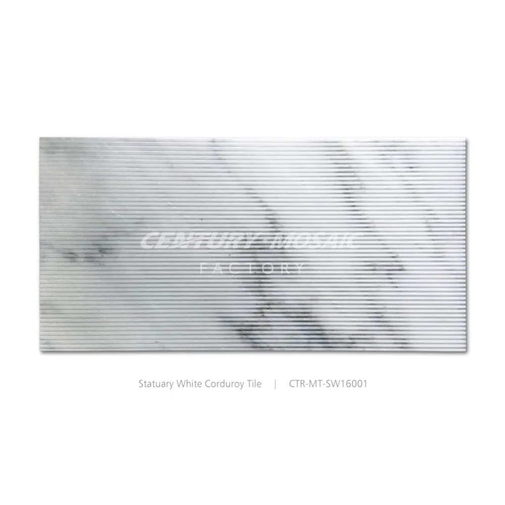 CTR-MT-SW16001 Statuary White Corduroy Tile (1).jpg