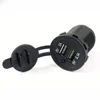 MX Waterproof Power Outlet 3.1A Dual USB Charger Socket With Blue LED For Car ATV RV Campers Tractors
