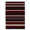 compiled of brown beige and red stripes wool acrylic mix hand tufted rug for living room