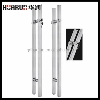 Stainless steel long glass door handle with keys made of SUS304 ... Stainless steel long glass door handle with keys made of SUS304 ...