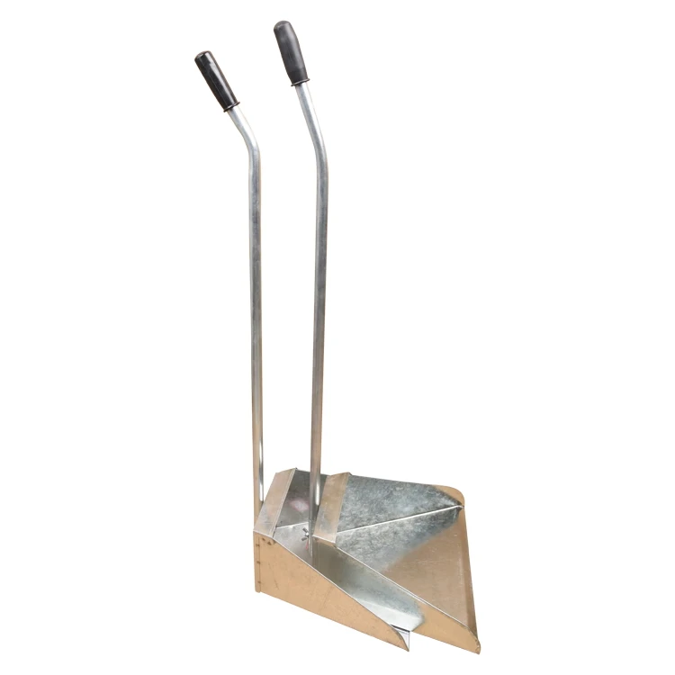 Factory Wholesale Long Handled Dustpan Galvanized Metal Dustpan With