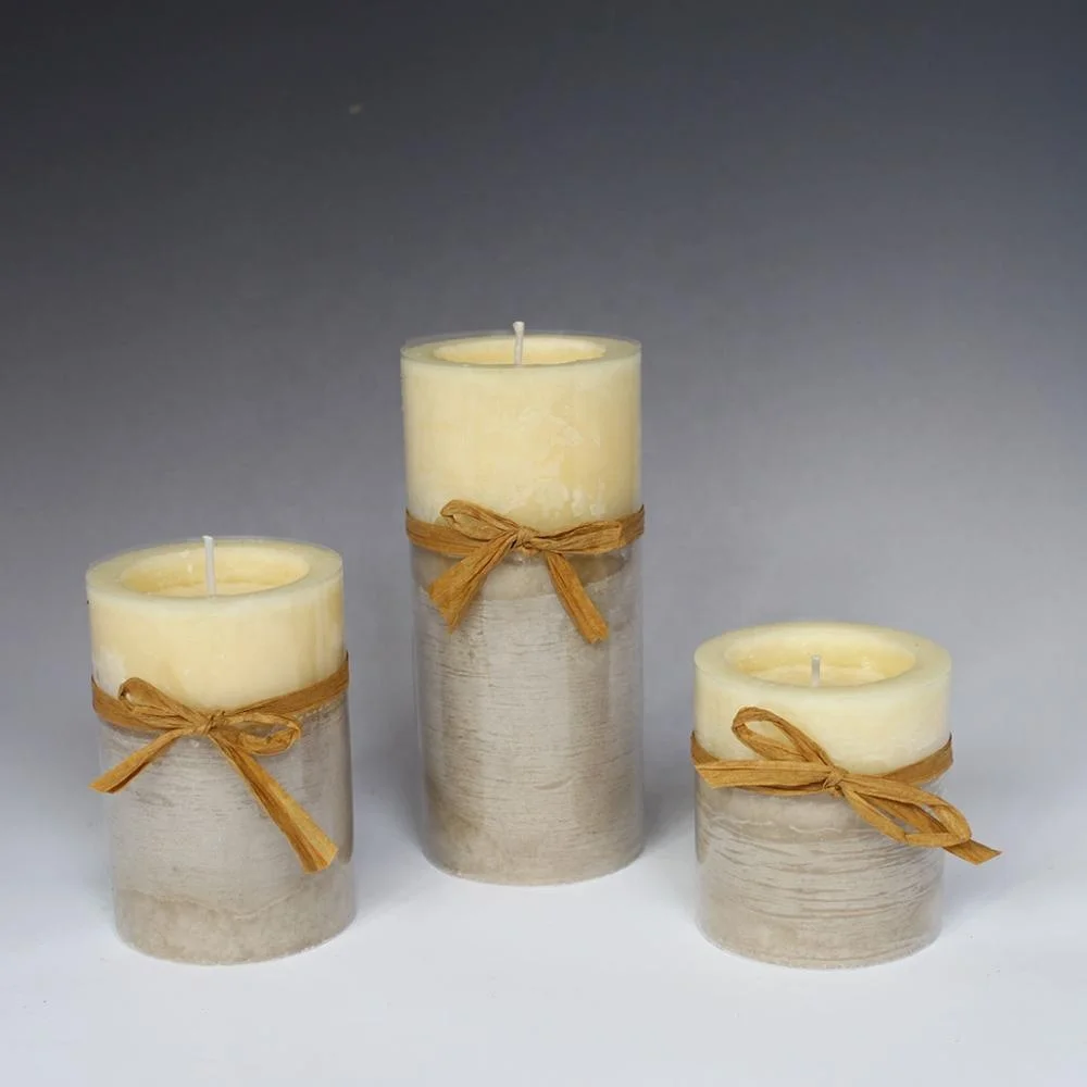 Vanilla Different Sized Pillar Candles For Decoration Buy