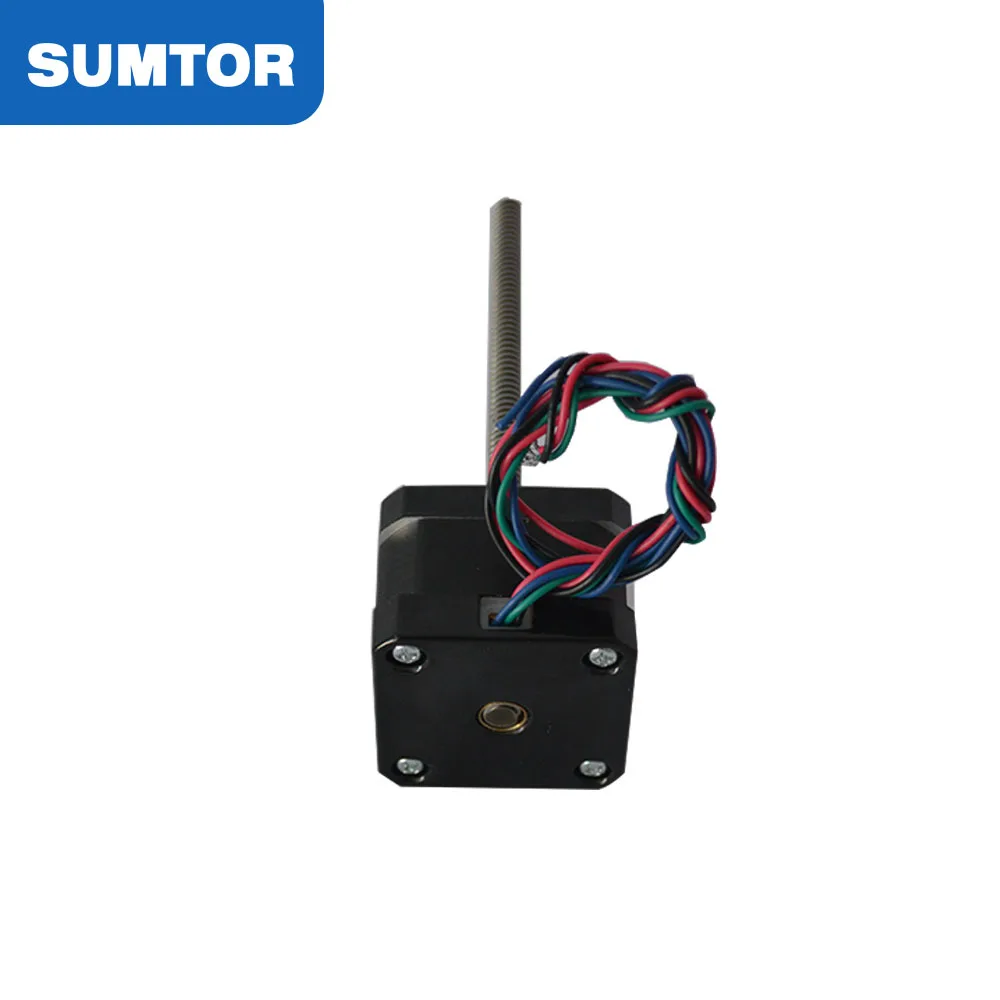 2 Phase Motor 4 Wire 42mm Bipolar Threaded Rod Shaft Nema 17 Linear