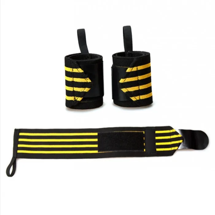 Free sample Professional Grade Wrist Wraps With Thumb Loops Wrist Support Braces for Men & Women .jpg