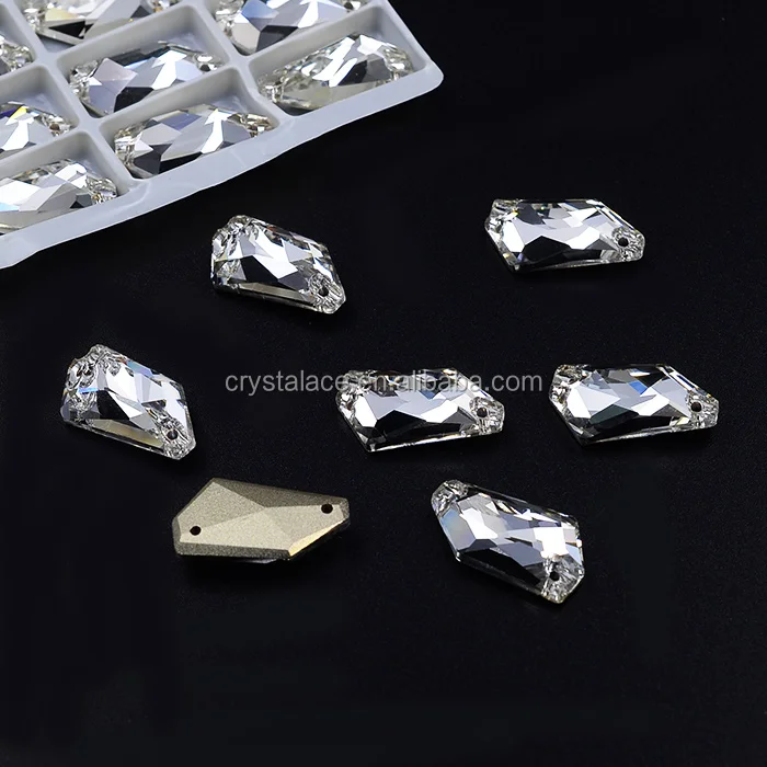 New design sew on clear crystal stones, fancy crystal sew on beads