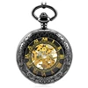 New Fashion Analog Men Watch Mechanical Pocket Watch With Necklace Chain Steampunk Pocket Watch