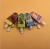 Looking branded cheap price ice cream 3d erasers with different expression