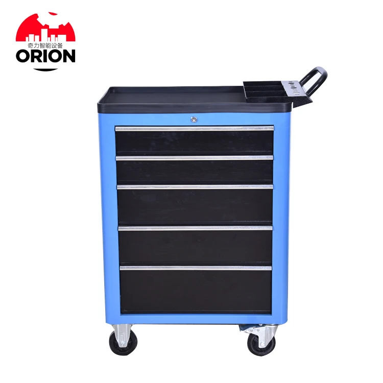 Tool Holder Trolleys Workshop Trolley Tools 5 Drawer Rolling Tool Cart